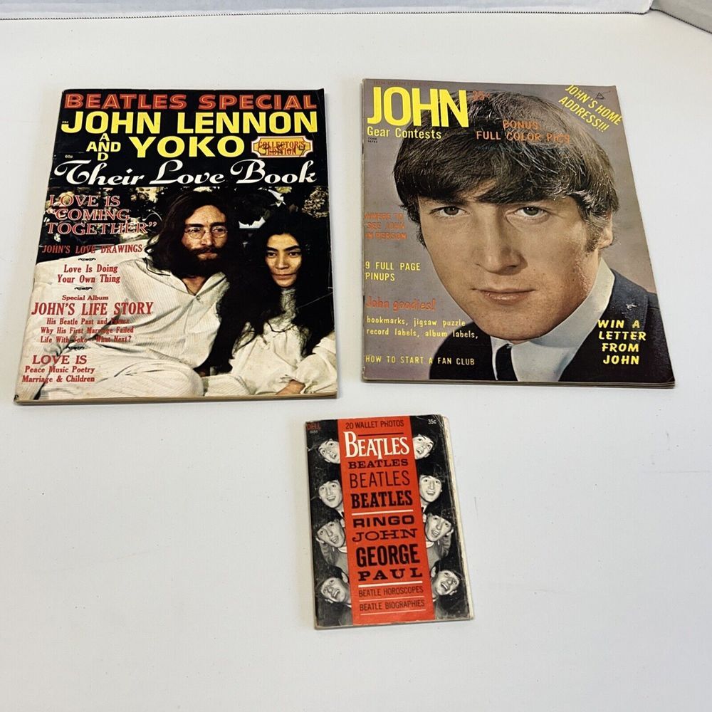 Vintage Beatles‎ Magazines Photo Book John Lennon Paul McCartney George Ringo